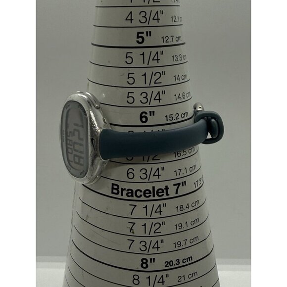 Nike Imara Run Athletic Watch WR0106 Light Blue Rubber Band Stainless Steel Case - Picture 4 of 7